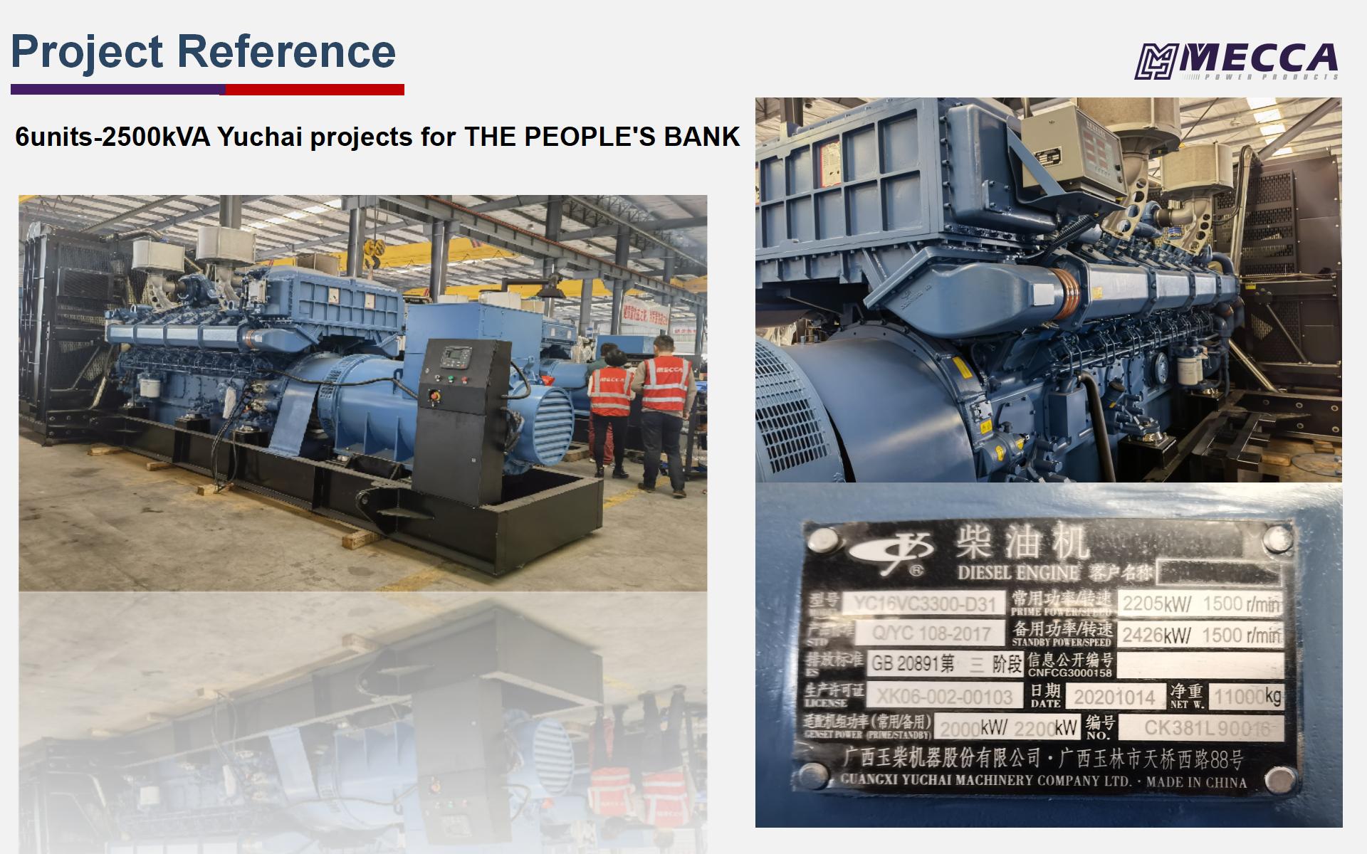 Projet de g&eacute;n&eacute;rateur Yuchai